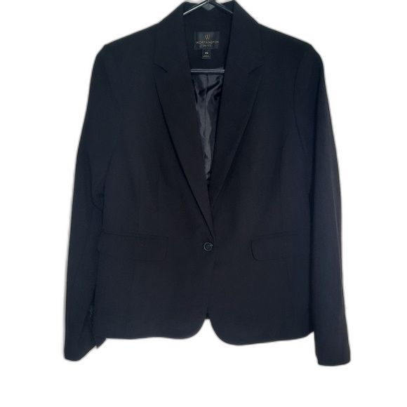 Worthington Structured Blazer Black Size MP - Picture 1 of 7